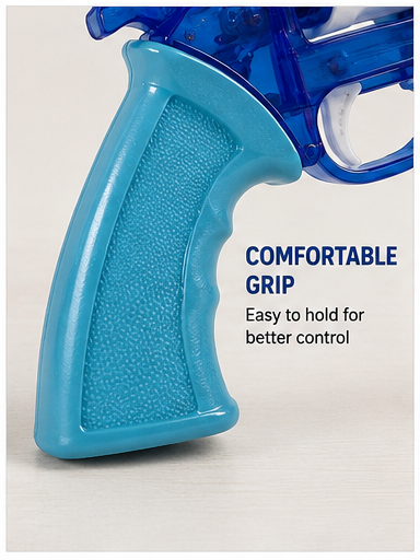 police toy revolver with soft foam darts | safe pretend play gun | includes 8 foam bullets | kids role play toy