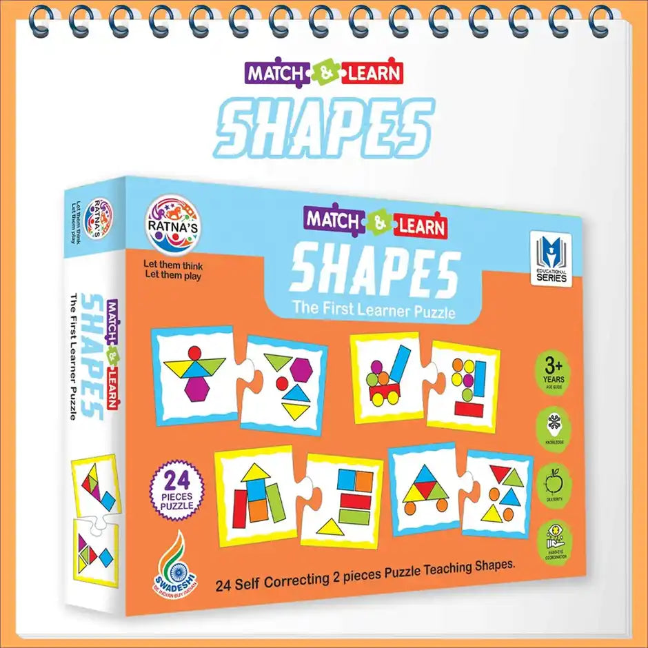ratna's match & learn shapes jigsaw
