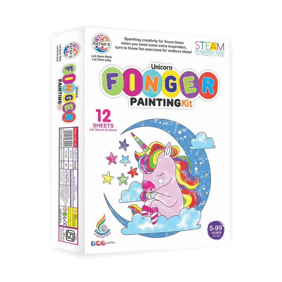ratna's unicorn finger painting