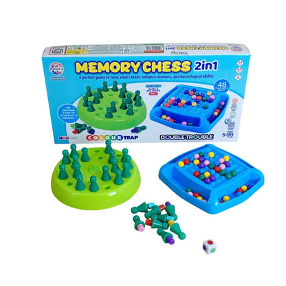 Ratna’s Memory Chess Game 2 In 1 | Brain-Boosting Strategy And Memory Game for Kids | 5+ Years