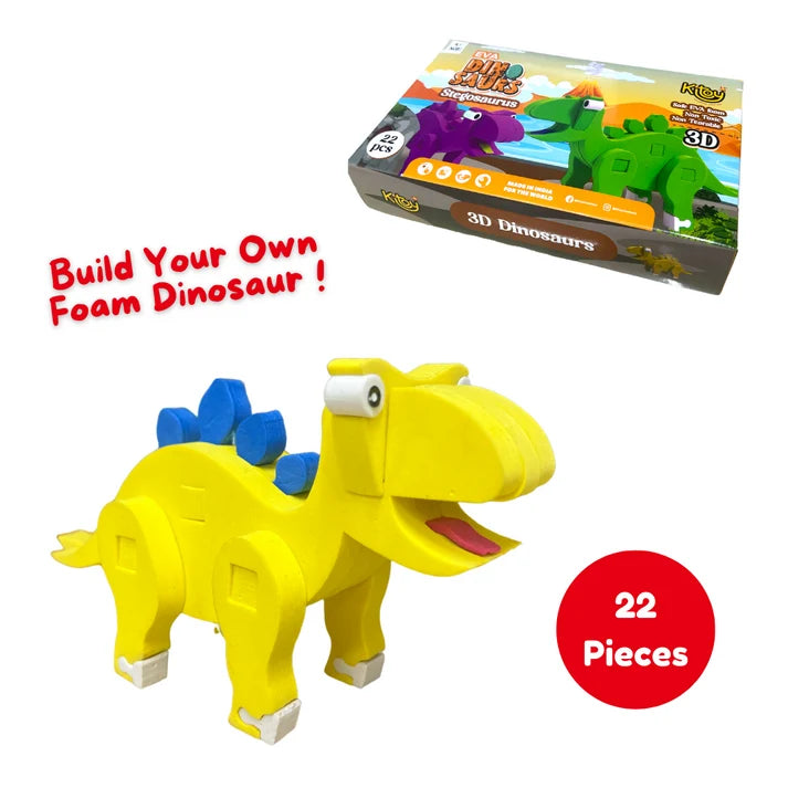 build-your-own eva foam dinosaur (stegosaurus)