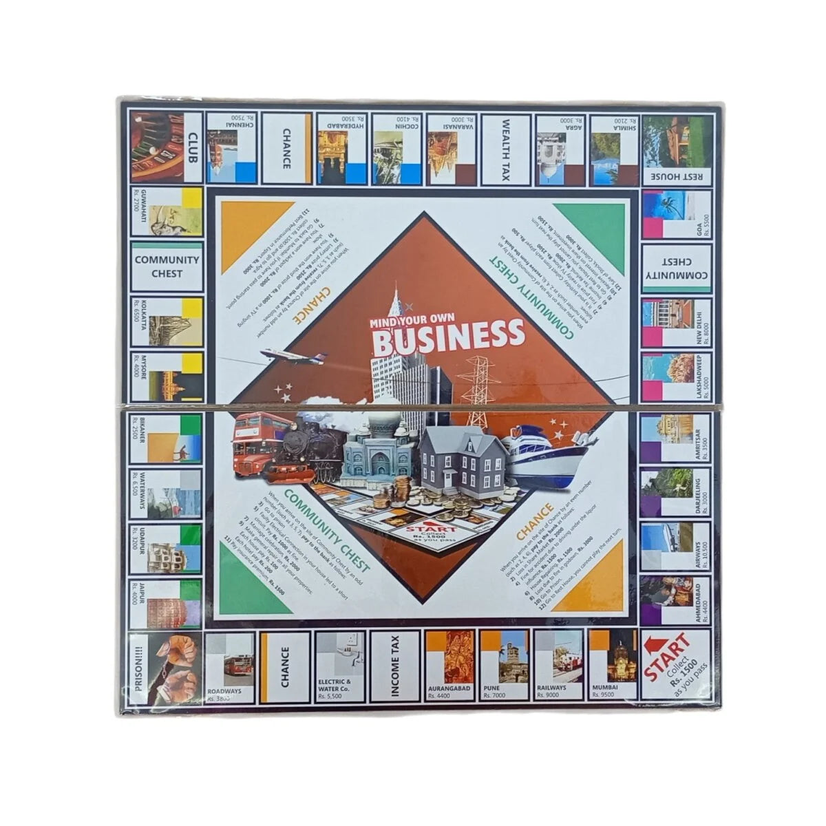 toysbox mind your own business board game | buy sell rent on the roll of a dice for kids | 8 years +