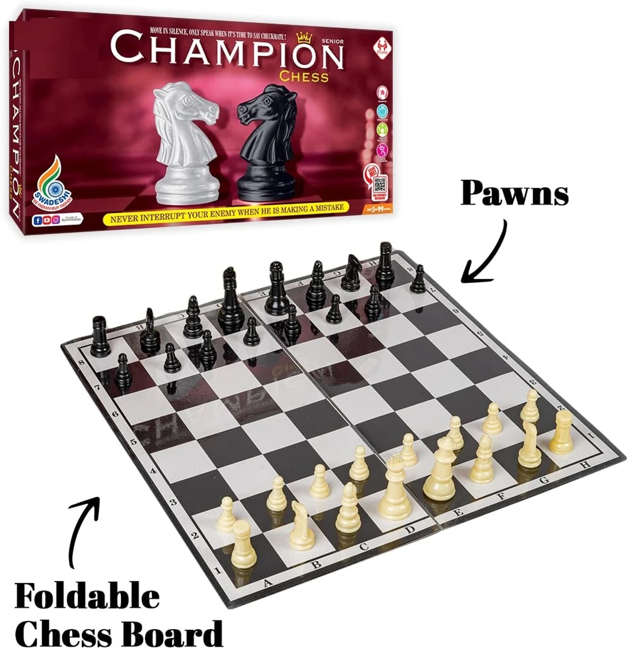 zokato classic strategy game champion chess to develop strategy building . board game accessories