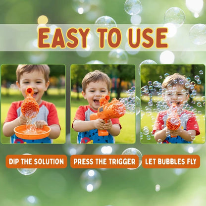 Shot Gun Bubble Shooter – Battery Operated Bubble Gun for Kids